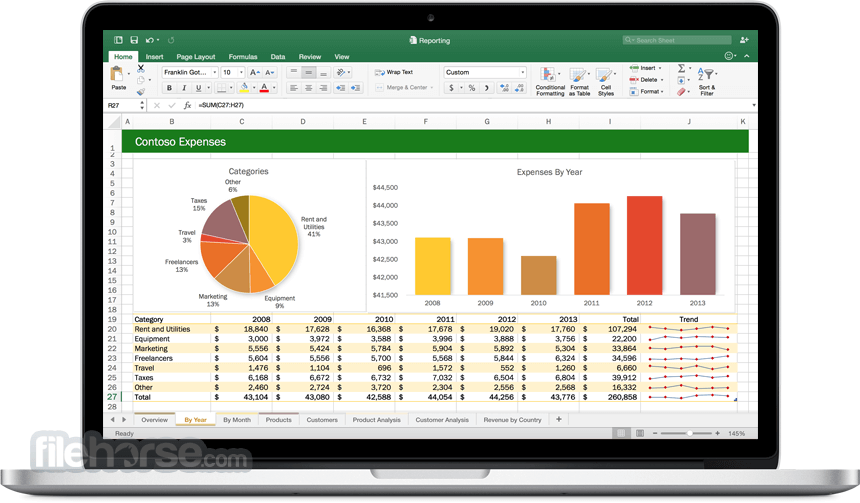 what is equivilant to ion in themes on excel for mac